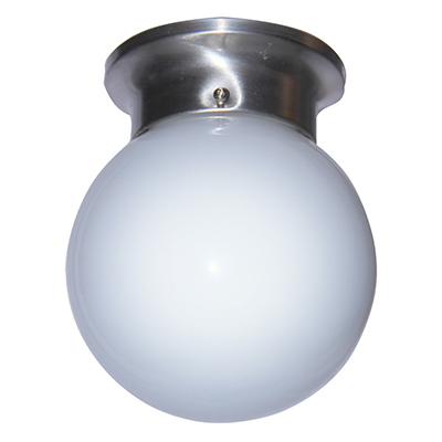 Trans Globe Lighting 3606 BN 1 Light Flush-mount in Brushed Nickel